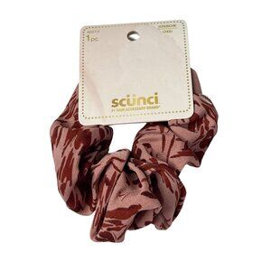 Scunci Hair Scrunchie Pink Red Accessory Pony Tail Holder Ties Barrettes Womens
